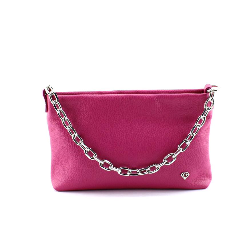 Caleidos CA45D-01FX pochette in pelle con tracolla fucsia