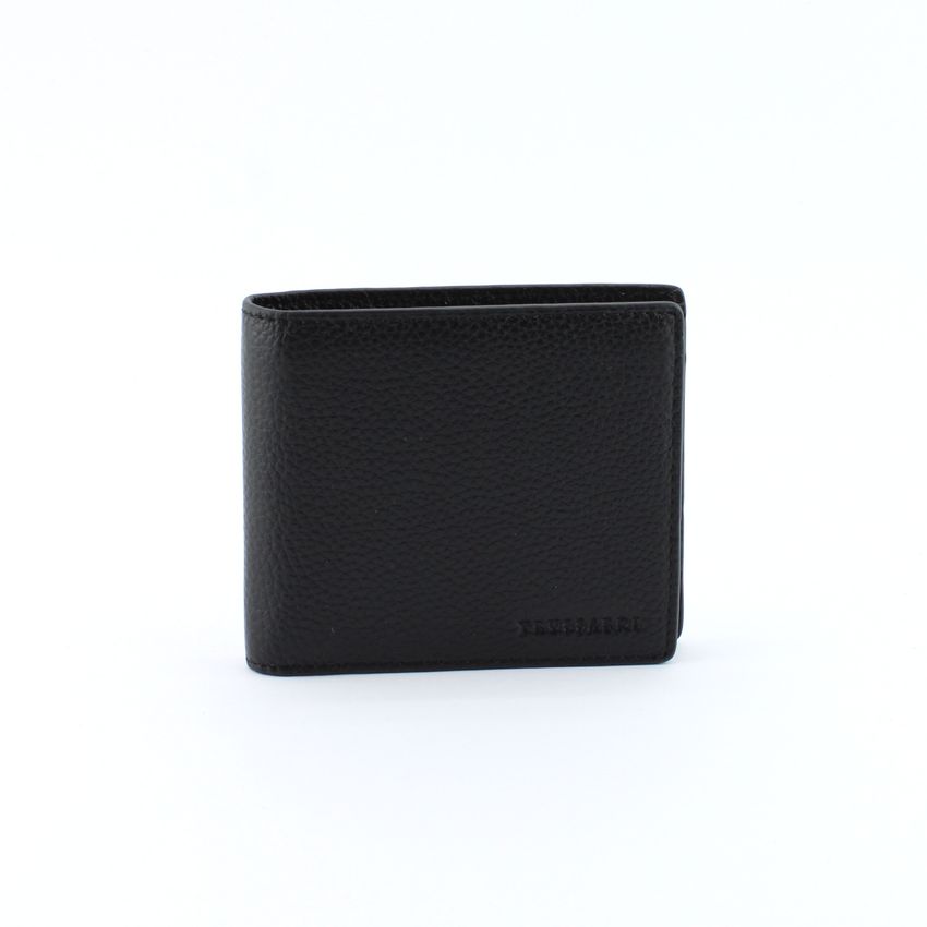 Trussardi 71W00181 portafoglio bifold in pelle nero