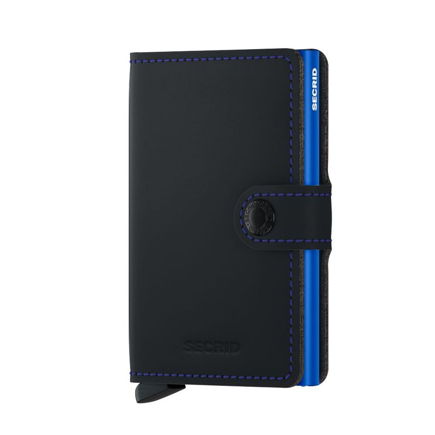 Secrid Miniwallet Matte Black&Blue